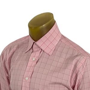 Burberry cotton 17L Button Down Pink Check